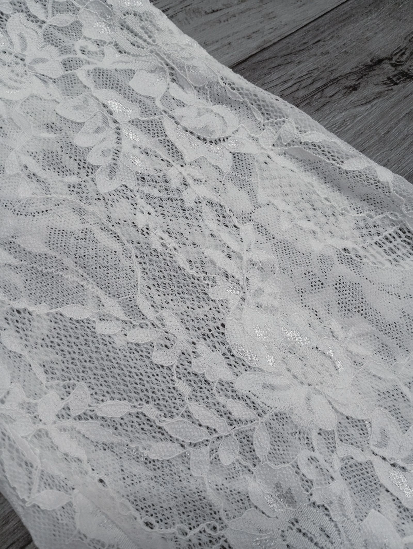 Flare-leggings met bloemenkant wit Boho Romantique Vintage S – photo 4